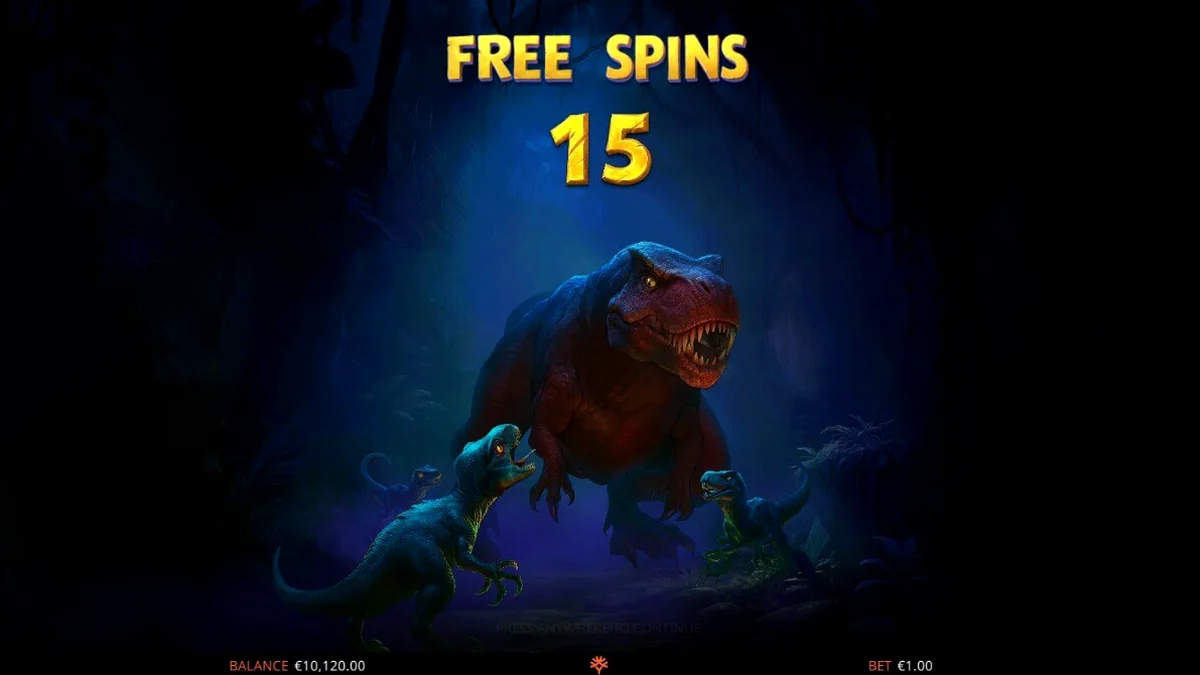 Pemandangan hutan prasejarah yang intens dalam slot Raptor 2 DoubleMax